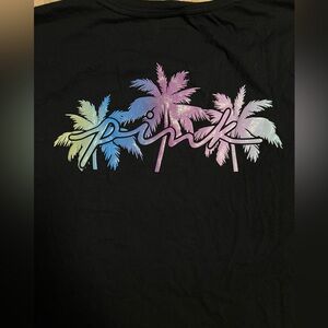 PINK Victoria's Secret Black Tee with Logo
